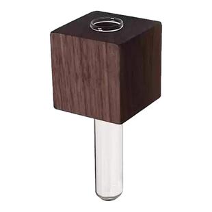 实木创意插花器冰箱贴磁吸装饰摆件ins个性立体种花养花试管花瓶