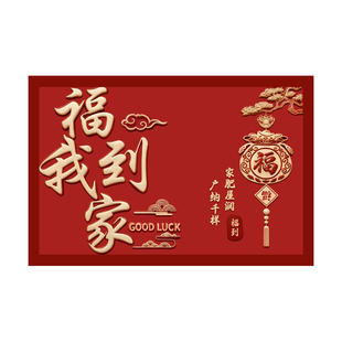 入户门地垫丝圈可裁剪红色喜庆2025新款可擦洗高级感加厚门内专用