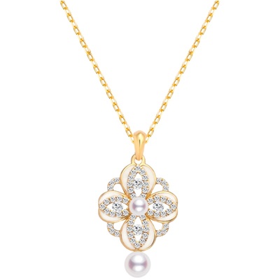 丝路流光复古纯银珐琅珍珠女