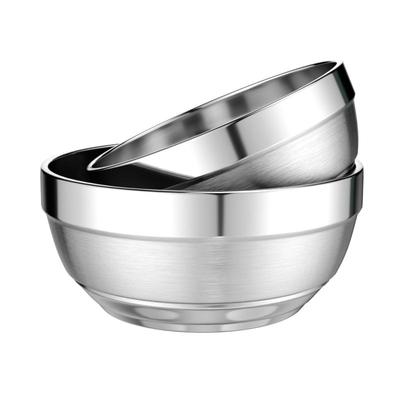 304食品级不锈钢碗隔热防烫