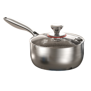 100%真钛pro无涂层雪平锅奶锅泡面煮面宝宝婴儿辅食蒸煮一人汤锅