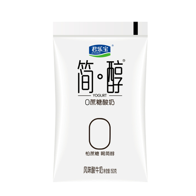 君乐宝简醇0蔗糖酸奶100g*10袋