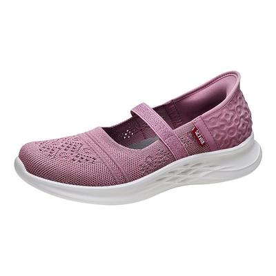 足力健老人鞋软底妈妈鞋透气网鞋