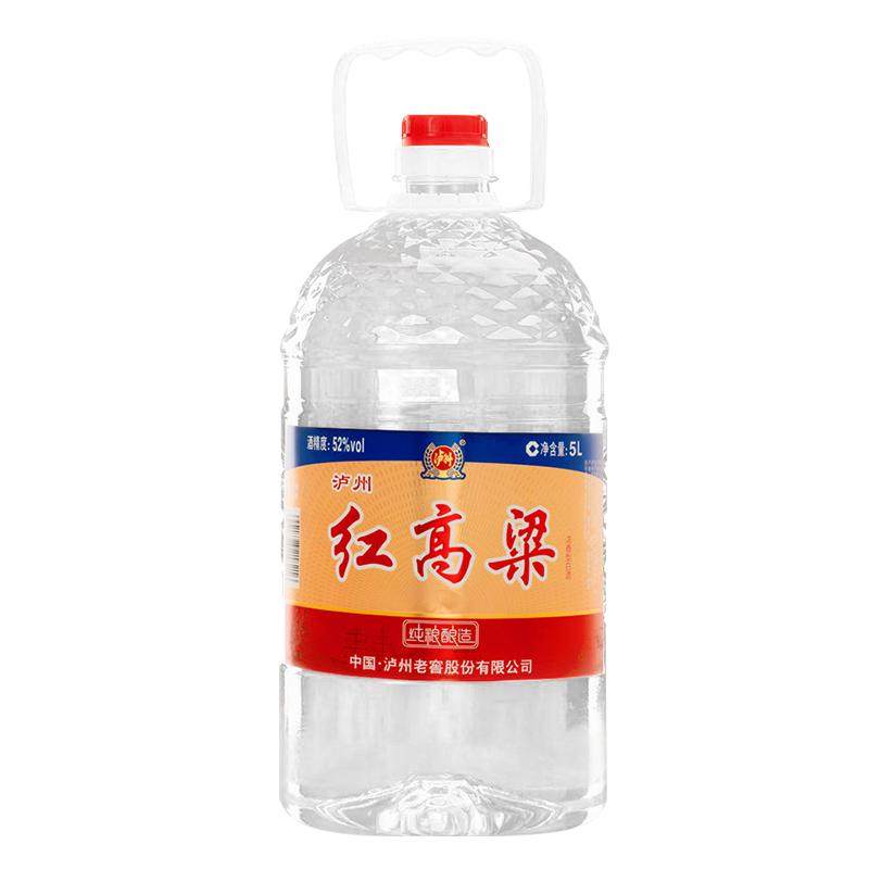 泸州老窖红高粱52/60度5L桶装