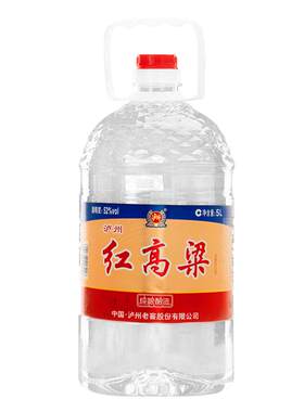 泸州老窖红高粱52/60度5L桶装