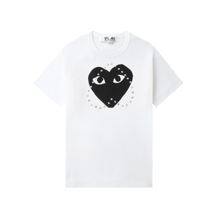 IT CDG PLAY COMME des GARCONS川久保玲情侣logo装饰圆领短袖T恤