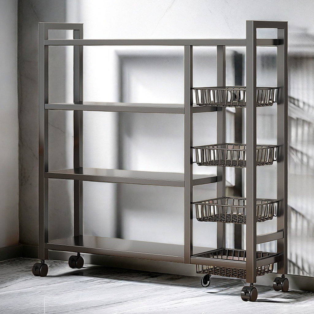 仓库货架家用多层落地置物储藏室收纳架家用多层杂物架蔬果放置架