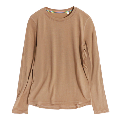 100%美利奴羊毛速干衣女长袖t恤