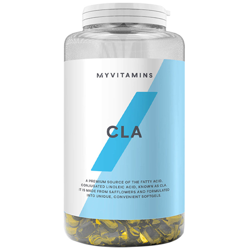 Myvitamins英国CLA共轭亚油酸120粒阻断碳水糖脂肪补剂软胶囊进口