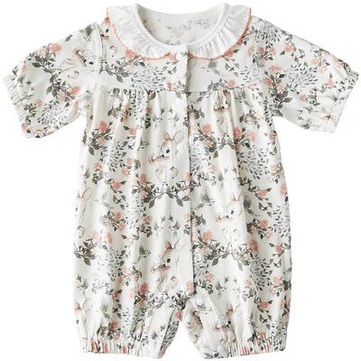 纯棉连体衣OAKFAMILY薄款新生