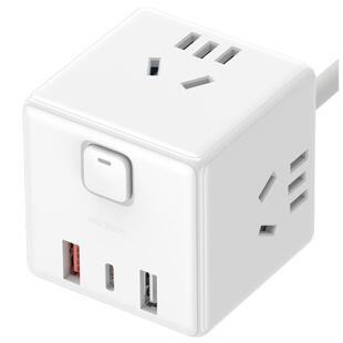 小米魔方转换器33W有线快充USB多功能插座插线板插头转换器拖线板