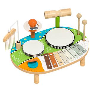 儿童多功能音乐台敲琴架子鼓宝宝早教益智乐器玩具生日新年礼物