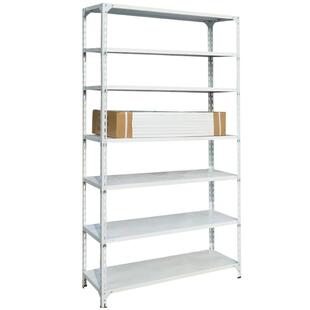 DM加厚角钢仓储货架储藏地下室超市角铁货架拆装 6层家用库房货架