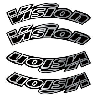 VISION RS 45/60轮组贴纸车队版银色限量公路车贴碳刀圈防水定制