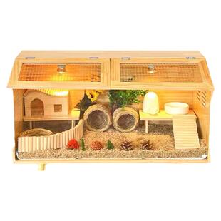 芦丁鸡饲养箱仓鼠金丝熊专用窝鹦鹉鹌鹑爬宠专用保温箱实木防水