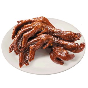 湖南特产双双朵朵酱品卤鸭掌香辣鸭脚休闲零食小包装鸭爪麻辣小吃