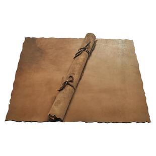 复古羊皮卷羊皮纸书写藏宝图密室线索道具破旧契约卷轴地图可定制