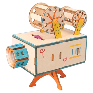 DIY放映机科学实验套装制作手工中小学生幻灯投影仪儿童发明玩具