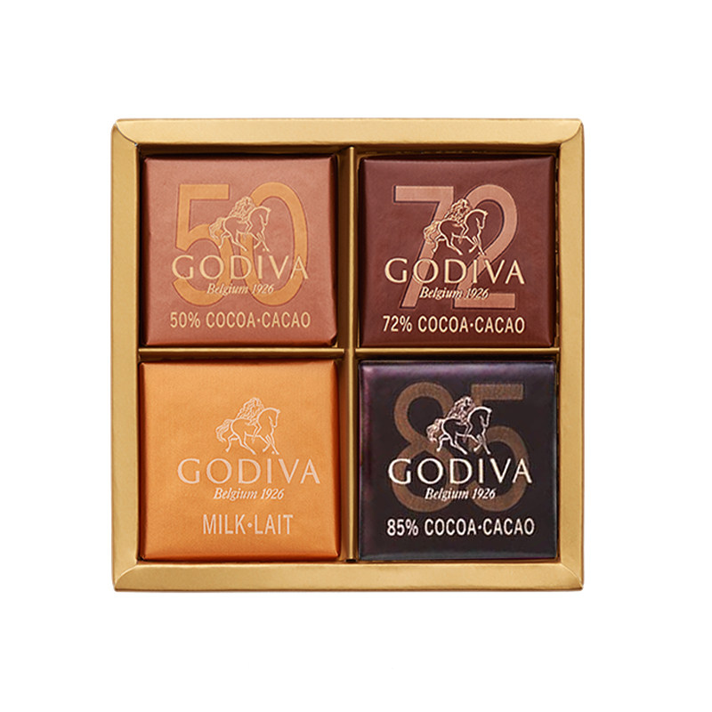 Godiva歌帝梵片装巧克力礼盒4片装