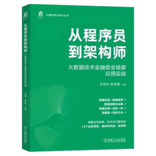正版包邮 从程序员到架构师：大数据技术金融级全场景应用实战 王伟杰 赵世辉 数据集成 作业调度 实时数仓 可视化 机械工业出版社