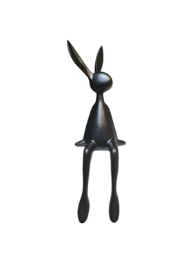 坐姿兔子玄关摆件客厅装饰电视柜