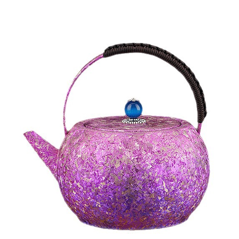 乐壶匠纯钛望月壶手工制作茶壶