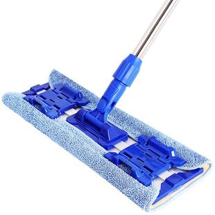 世家随心通平板拖把一拖净家用平板夹毛巾木地板平拖墩布尘推地拖