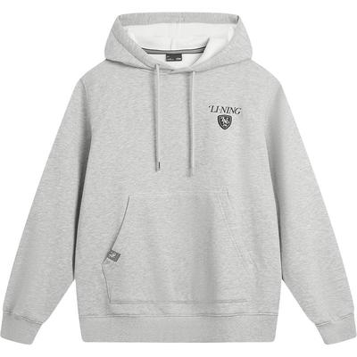 李宁连帽男休闲套头连帽卫衣