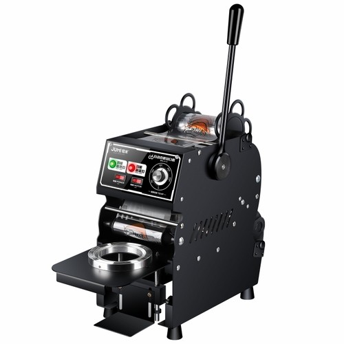 桔米C6自动卷膜封口机铁半自动商用手压封杯机奶茶豆浆高杯封口机