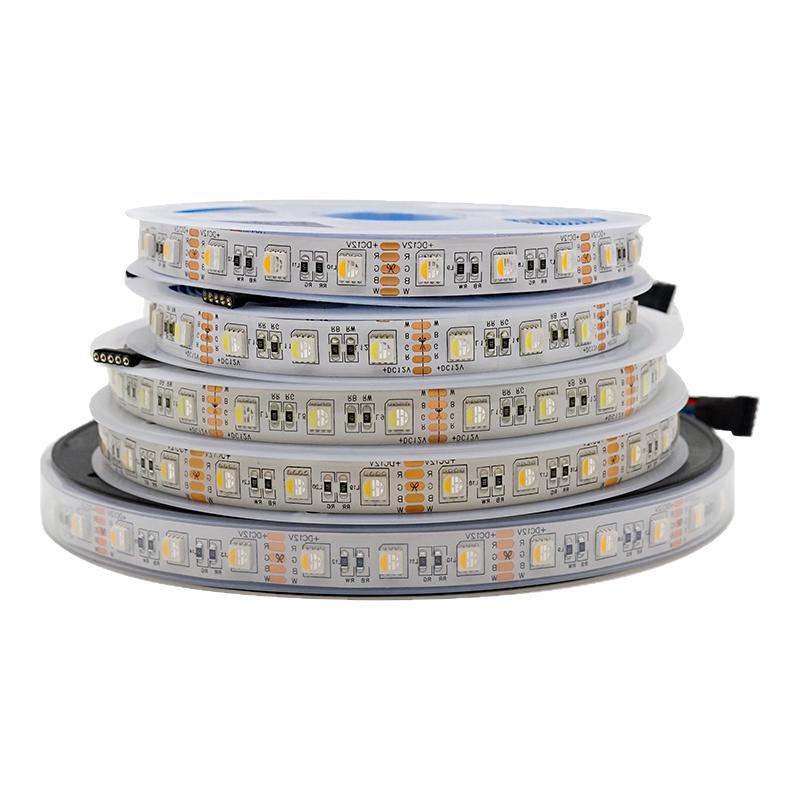 12v低压RGBW四合一led家装工程灯带24伏5050高亮七彩变色软灯条