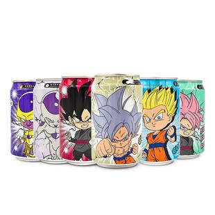 收藏款IP联名!DRAGON BALL七龙珠联名气泡水330ml*6罐组合饮料