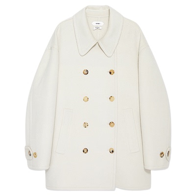 IMMI25AW羊绒双面呢双排扣外套