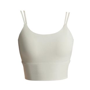 运动内衣女瑜伽跑步健身背心细肩带普拉提训练一体式文胸bra吊带