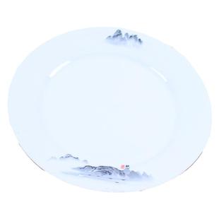 中式陶瓷盘子凉菜盘热菜盘菜盘子牛排西餐盘家用平盘饭店酒店圆盘