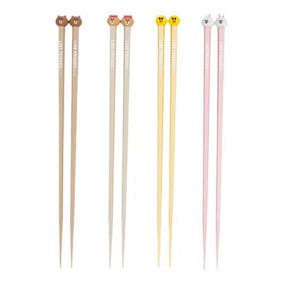 LINE FRIENDS可爱合金筷子家用耐高温防潮儿童一人一筷卡通专用筷