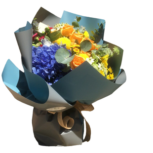 双色欧雅纸包花材料纸鲜花包装纸手工花束包装纸礼品包花的纸批发