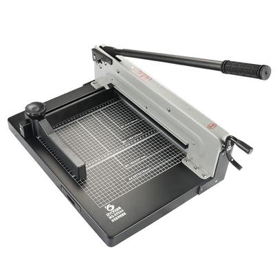 858A4手动切纸机厚层重型切纸刀裁纸刀书本大型裁刀标书切割机裁剪名片裁纸机不干胶裁切机办公用切纸器裁剪