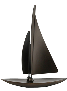 本墨 现代轻奢船模帆船高级摆件 样板间售楼处书房酒店摆件装饰品