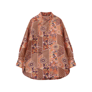 萧娘【斐金】丝毛蜀锦工艺外套宽松长袖设计感桑蚕丝女外套3126