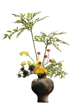 中古侘寂风陶瓷花瓶仿真插花摆件
