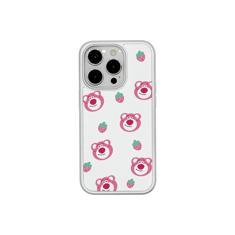 三掌柜的壳壳 草莓熊 适用苹果17promax手机壳iPhone16银框15pro个性14promax高级感13pro卡