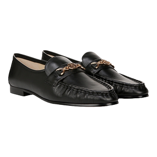 SAM EDELMAN山姆爱德曼春通勤经典黑色乐福皮鞋平底单鞋女LUCCA