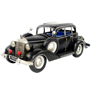 复古铁皮老上海民国时代老爷车模型1936年260D轿车铁艺车模礼物