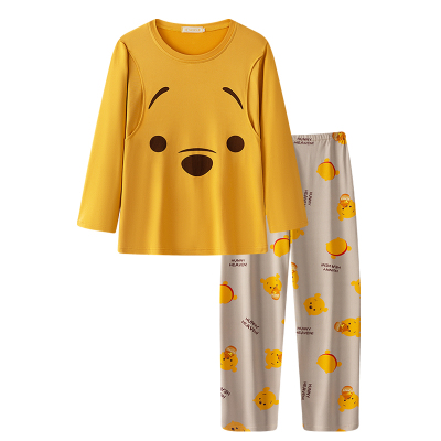 带胸垫防凸点月子服纯棉春夏孕妇