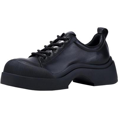 bellalily欧美厚底增高小皮鞋