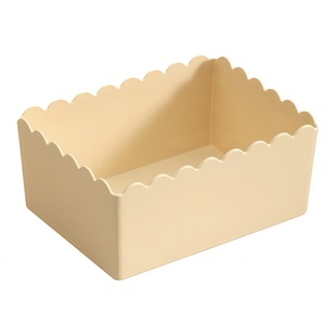 桌面收纳盒化妆品塑料置物盒家用杂物零食储物筐宿舍浴室整理盒子