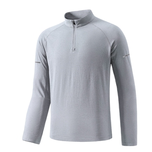 班尼路s&k系列速干衣男士春秋季半拉链健身训练服男防晒长袖T恤LF