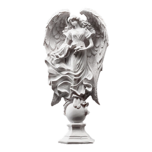 欧式复古少女小天使人物艺术摆件工艺品石膏雕像模型装饰品摆设