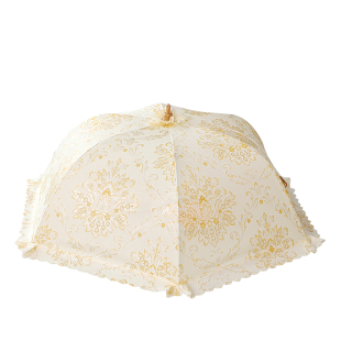 家用餐桌饭菜罩食物剩菜罩大号长方圆形可折叠盖菜罩防苍蝇蚊子伞