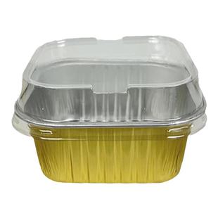 耐高温正方形芝士布丁杯烘培模具蛋糕锡纸杯加厚慕斯铝箔盒一次性